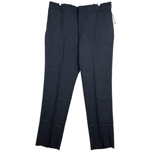 Flying Cross Women's All-Bilt Wool Blend Navy Trouser Pants Size 20R No Hem NWT